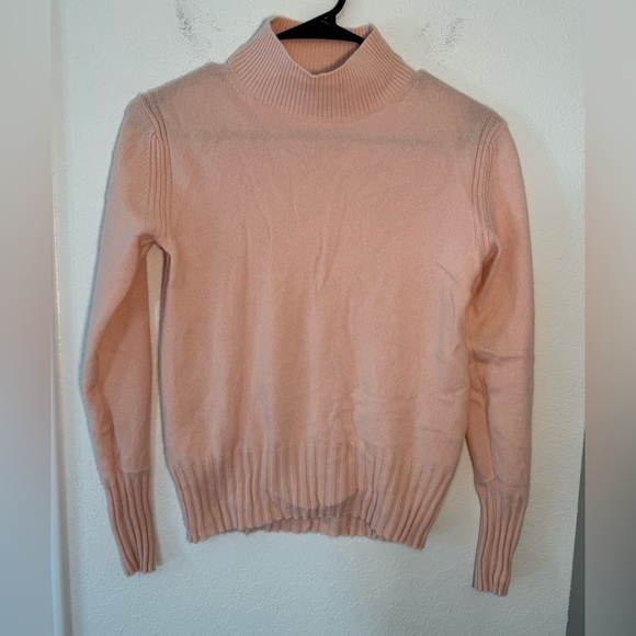 J. Crew Cashmere Mock Neck Sweater Heather Rose Pink Size XS Womens - Picture 1 of 7